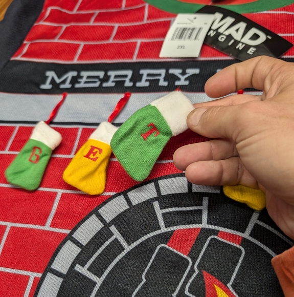 Merry Litmas Christmas Sweater (2X) - Picture 4 of 8